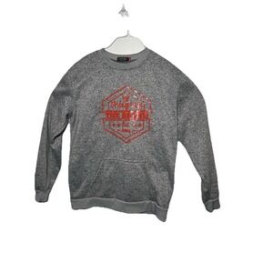 Chams Collection Men's Sweatshirt Size L Gray Long Sleeve Pullover